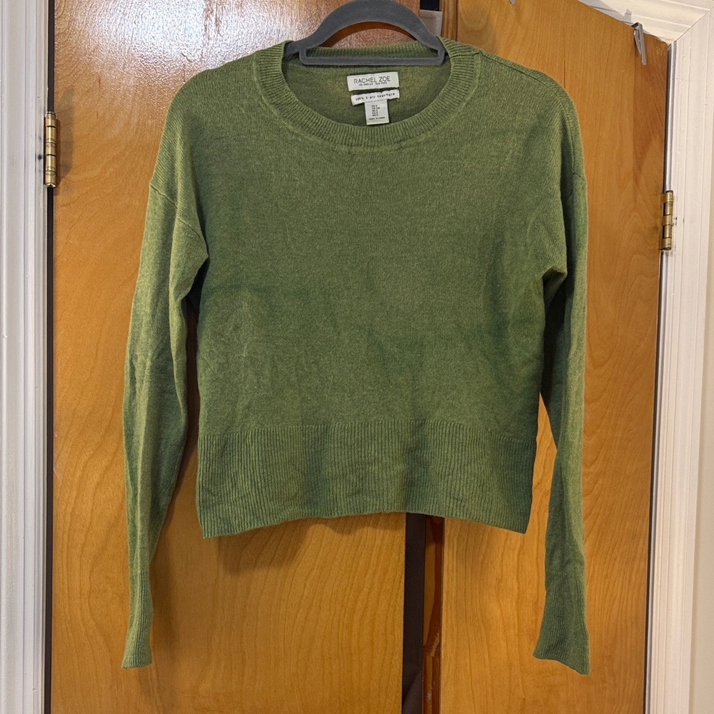 Rachel Zoe Olive Cashmere Sweater